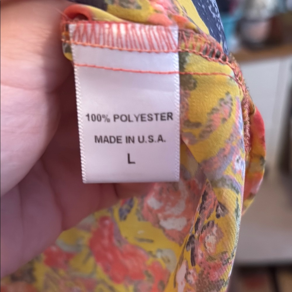 h.i.p. Vibrant Floral Sheer Top - Picture 3 of 5